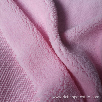 Single Side Sherpa Long Pile Fabric For Blanket